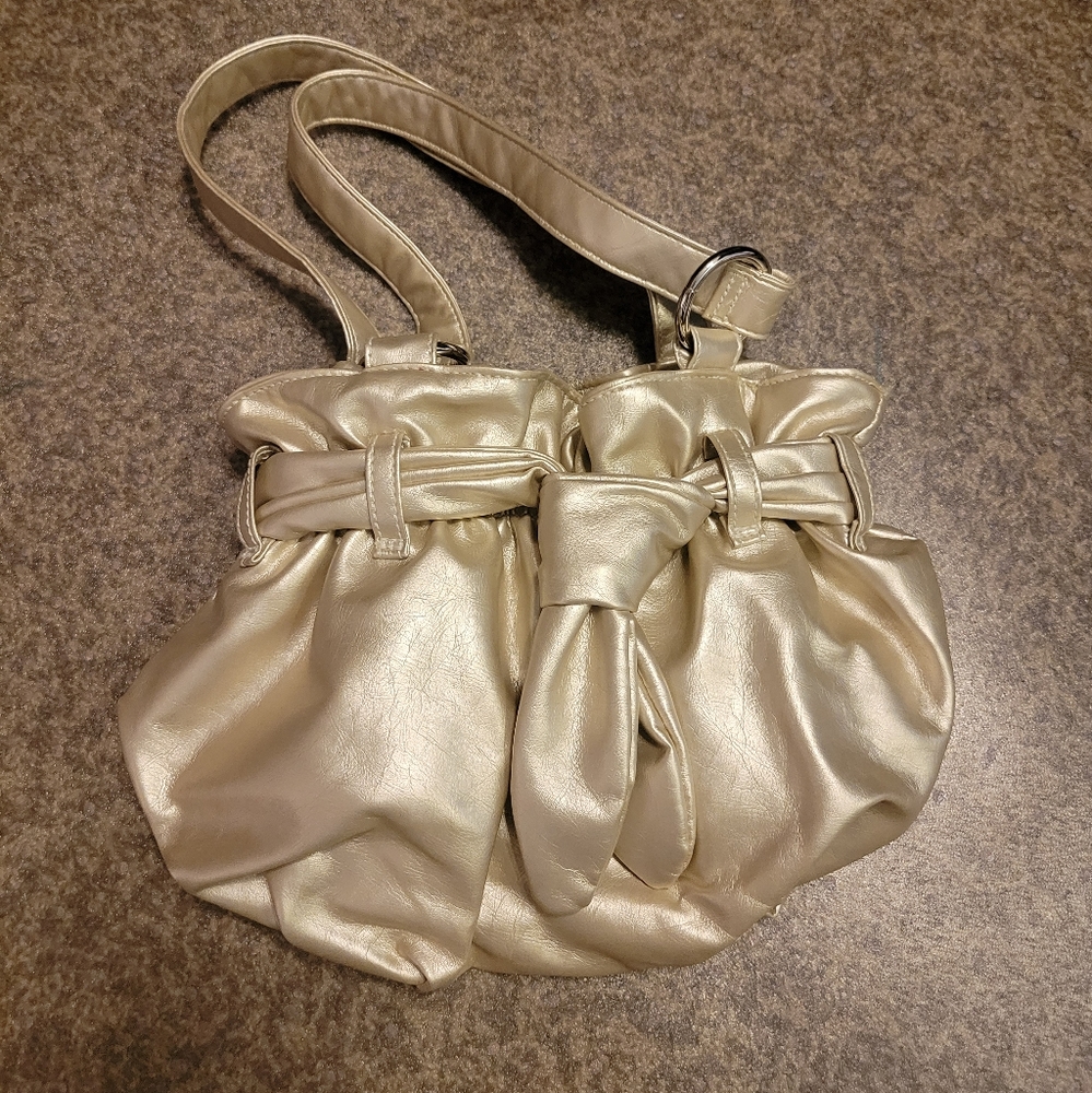 JustFab silver pewter purse